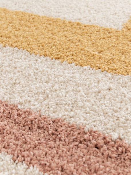 Tapis shaggy épais et confortable doodling Jaune naturel 4 - vertbaudet enfant 