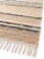 Tapis rayé fait main en laine et jute raj Beige sable+Rose poudrée 5 - vertbaudet enfant 