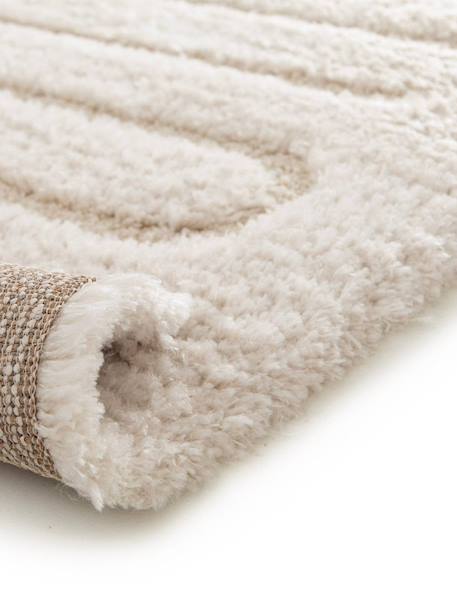 Tapis à relief en polyester recyclé eolya Beige sable+Blanc pur 12 - vertbaudet enfant 