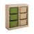 Sora - children's storage unit with 6 storage bins Moutarde+Orange+Vert olive 14 - vertbaudet enfant 