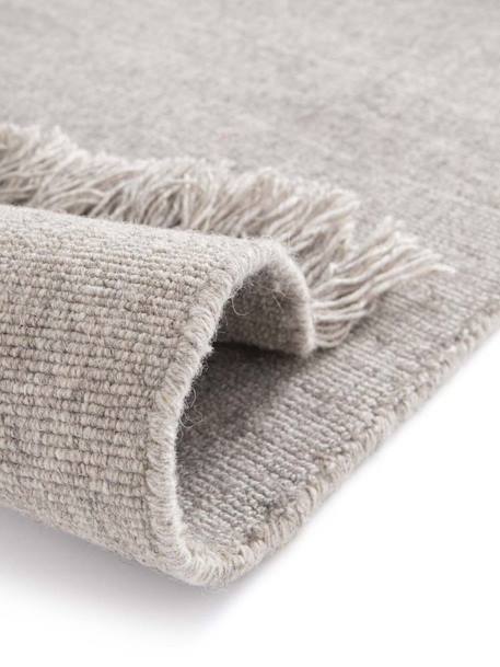 Tapis design doux en laine et coton fait main classic Gris minéral+Vert naturel 6 - vertbaudet enfant 