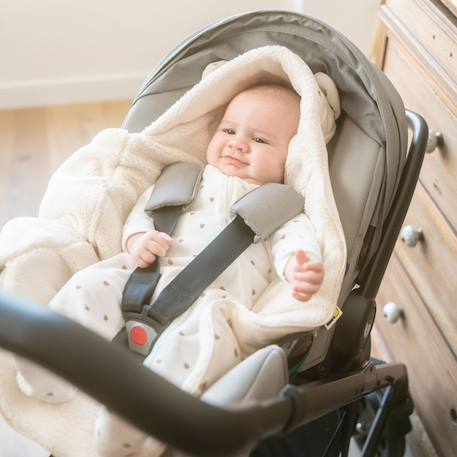 Nid d'ange bi-matière naissance Ecru 5 - vertbaudet enfant 