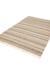 Tapis rayé fait main en laine et jute raj Beige sable+Rose poudrée 4 - vertbaudet enfant 