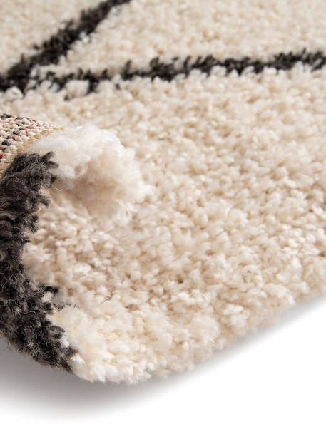 Tapis shaggy doux à poils longs oeko-tex beldi Beige sable 3 - vertbaudet enfant 