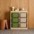 Sora - children's storage unit with 6 storage bins Moutarde+Orange+Vert olive 15 - vertbaudet enfant 