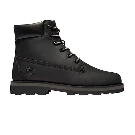 Boots garçon en cuir Noir foncé 2 - vertbaudet enfant 