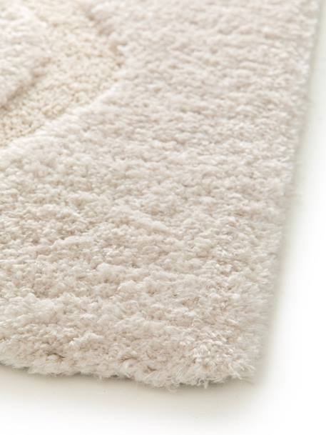 Tapis shaggy doux en polyester recyclé avec relief pemberley Beige sable 4 - vertbaudet enfant 