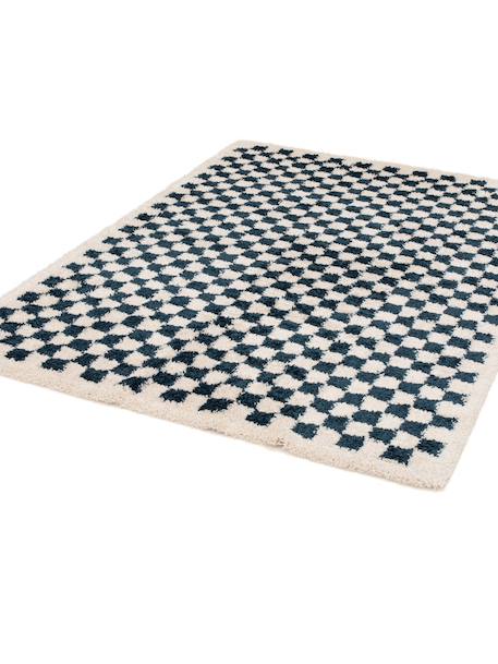 Tapis damier poils longs doux et volumineux checkers Beige sable+Bleu naturel+Gris minéral+Jaune naturel+Rose poudrée+Terracotta+Vert naturel 11 - vertbaudet enfant 