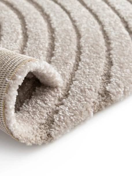 Tapis à relief doux et élégant groove Beige sable+Bleu naturel+Brun naturel 3 - vertbaudet enfant 
