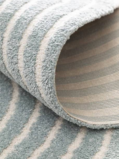 Tapis à relief doux et élégant groove Beige sable+Bleu naturel+Brun naturel 11 - vertbaudet enfant 