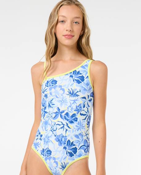 Maillot de bain une pièce island bliss fille Bleu foncé 6 - vertbaudet enfant 