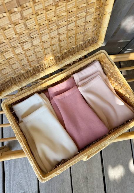 Lot de 3 leggings enfant en molleton ultra chaud Rose 1 - vertbaudet enfant 