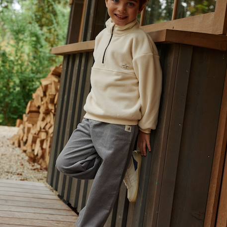 Pantalon enfant en velours côtélé oslo Gris 6 - vertbaudet enfant 