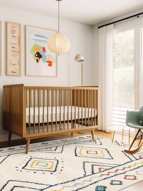 Tapis enfant doux et volumineux aztec Beige sable 6 - vertbaudet enfant 