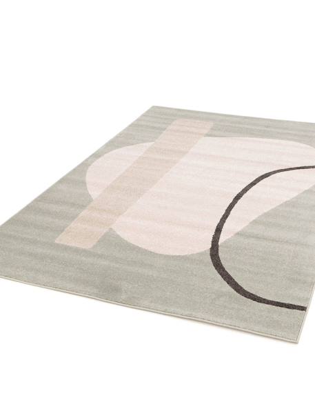 Tapis géométrique doux et confortable bilbao Beige sable+Vert naturel 11 - vertbaudet enfant 