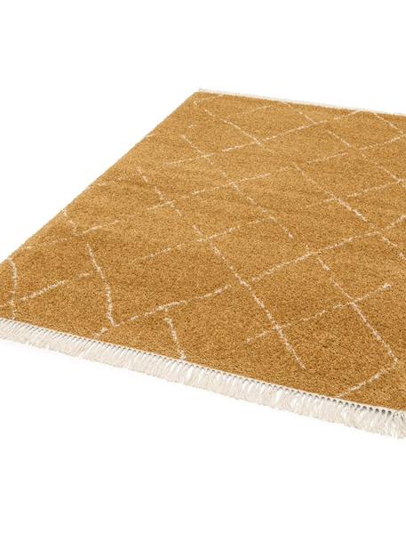 Tapis épais à franges doux et raffiné tigris Jaune naturel 4 - vertbaudet enfant 
