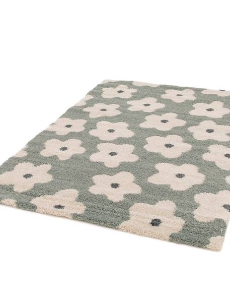 Tapis enfant épais et confortable fleurs Jaune naturel+Rose poudrée+Vert naturel 17 - vertbaudet enfant 