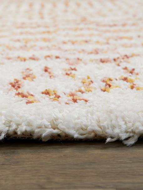 Tapis shaggy poils longs motif contemporain boho Terracotta 6 - vertbaudet enfant 