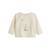Sweat-shirt bébé en velours flocon Ecru 2 - vertbaudet enfant 