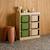 Sora - children's storage unit with 6 storage bins Moutarde+Orange+Vert olive 16 - vertbaudet enfant 