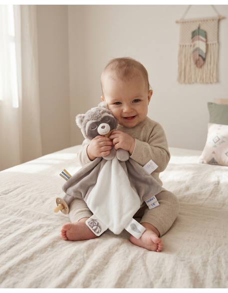 Doudou raton laveur raku Blanc 4 - vertbaudet enfant 