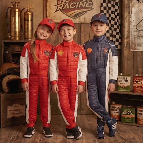 Déguisement enfant pilote de course avec casquette Bleu+Rouge 8 - vertbaudet enfant 