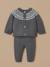 Ensemble motif jacquard bébé Gris chine 1 - vertbaudet enfant 
