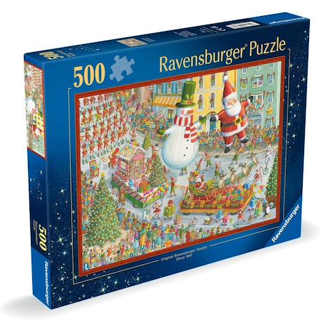 Puzzle noël arrive 500 pcs Bleu 1 - vertbaudet enfant 