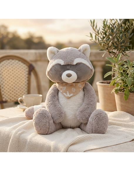 Peluche raton laveur raku 40 cm Blanc 2 - vertbaudet enfant 