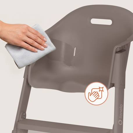 Chaise haute évolutive 2en1 beny de 6 à 36 mois Beige sand+Beige taupe+Green sage 12 - vertbaudet enfant 