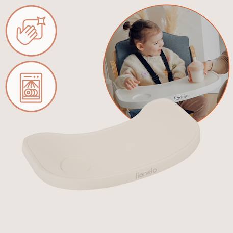 Chaise haute évolutive en bois 3en1 floris jusqu’à 40 kg avec harnais 5 points Beige natural+White natural 6 - vertbaudet enfant 