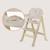Chaise haute évolutive en bois 3en1 floris jusqu’à 40 kg avec harnais 5 points Beige natural+White natural 2 - vertbaudet enfant 