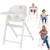 Chaise haute évolutive en bois 3en1 celia jusqu’à 110 kg avec réglage à une main Black wood+Grey wood+White cream+White natural wood 14 - vertbaudet enfant 