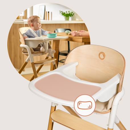 Chaise haute évolutive en bois 3en1 celia jusqu’à 110 kg avec réglage à une main Black wood+Grey wood+White cream+White natural wood 24 - vertbaudet enfant 
