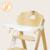 Chaise haute évolutive en bois 3en1 floris jusqu’à 40 kg avec harnais 5 points Beige natural+White natural 11 - vertbaudet enfant 
