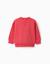 Sweat en coton peigné avec imprimé mickey Rouge 2 - vertbaudet enfant 