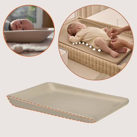 Matelas à langer en mousse megs 70 x 50 cm imperméable Beige sand+Grey dove 5 - vertbaudet enfant 
