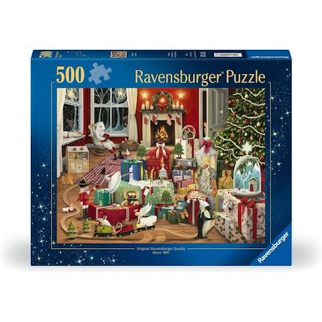 Puzzle un noël enchanté 500 pcs Bleu 6 - vertbaudet enfant 