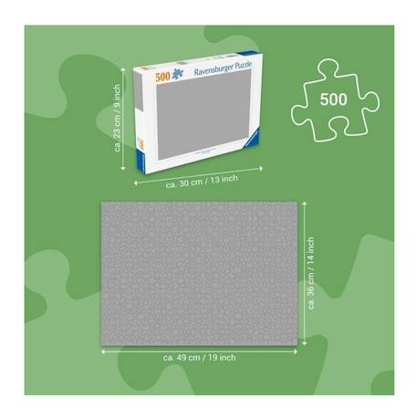 Puzzle un noël enchanté 500 pcs Bleu 3 - vertbaudet enfant 