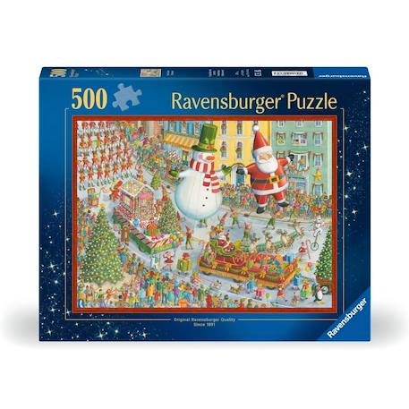 Puzzle noël arrive 500 pcs Bleu 4 - vertbaudet enfant 
