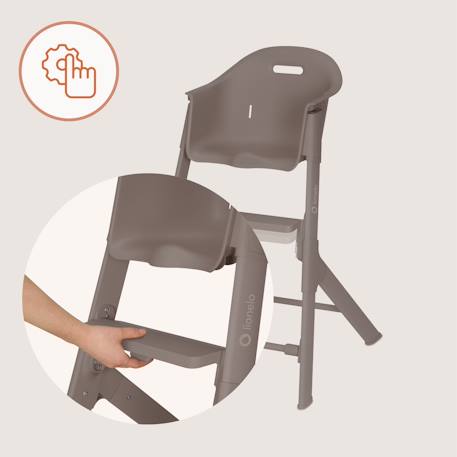 Chaise haute évolutive 2en1 beny de 6 à 36 mois Beige sand+Beige taupe+Green sage 9 - vertbaudet enfant 