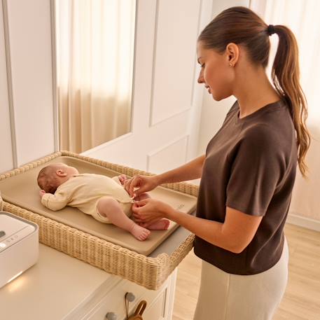 Matelas à langer en mousse megs 70 x 50 cm imperméable Beige sand+Grey dove 2 - vertbaudet enfant 