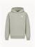 Sweat à capuche relax en molleton gratté kids seasonals Kaki 1 - vertbaudet enfant 