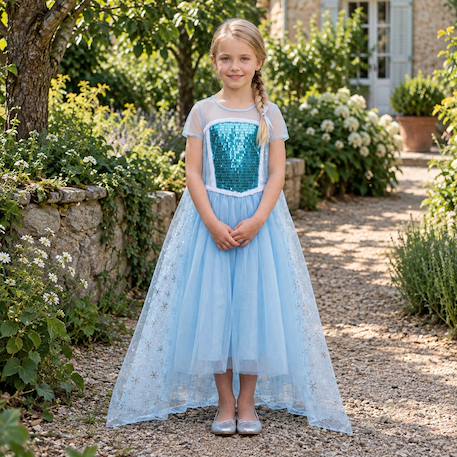 Déguisement enfant robe de princesse elsa Bleu 3 - vertbaudet enfant 