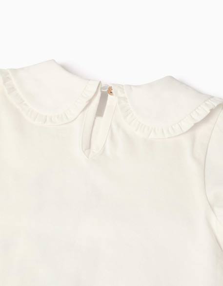 T-shirt en coton à manches longues avec imprimé minnie Blanc 3 - vertbaudet enfant 