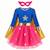 Déguisement enfant super héroïne Bleu 2 - vertbaudet enfant 