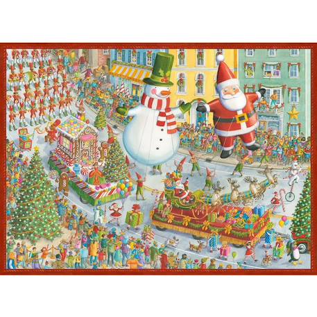 Puzzle noël arrive 500 pcs Bleu 2 - vertbaudet enfant 