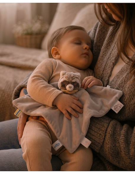 Doudou réversible jour & nuit raton laveur raku Blanc 2 - vertbaudet enfant 