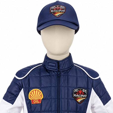 Déguisement enfant pilote de course avec casquette Bleu+Rouge 4 - vertbaudet enfant 
