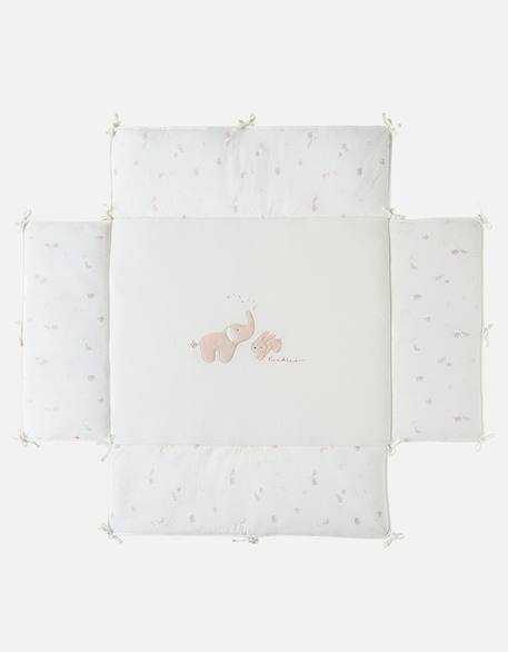 Tapis de parc veloudoux - bali & moka Blanc 3 - vertbaudet enfant 